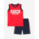 CHICCO Boys Shorts And Tank Top Set Medium Red