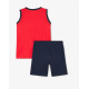 CHICCO Boys Shorts And Tank Top Set Medium Red