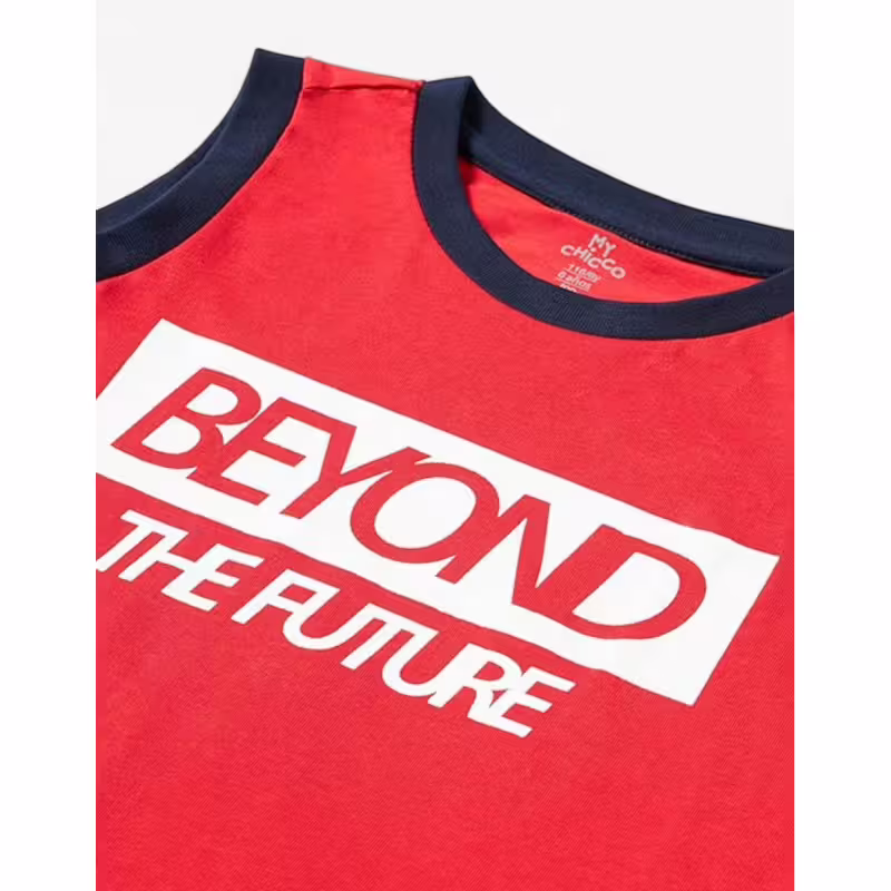 CHICCO Boys Shorts And Tank Top Set Medium Red