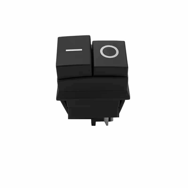 Бутон KCD4, задържащ, 2 пуск-стоп бутона, 250VAC, 15A, 20x25mm