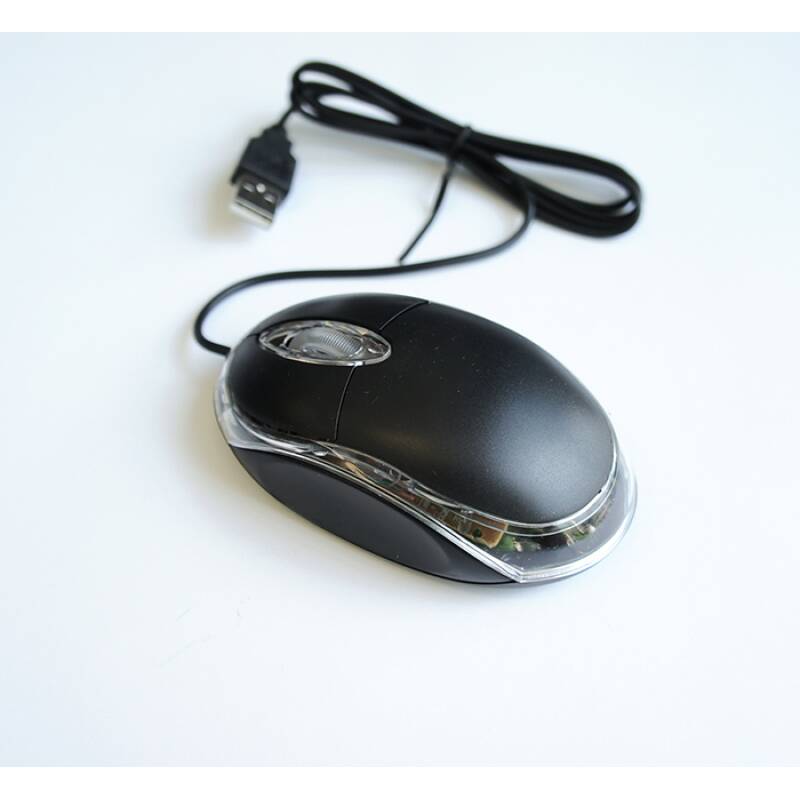 Оптична мишка Budget, светеща, USB, DPI=800