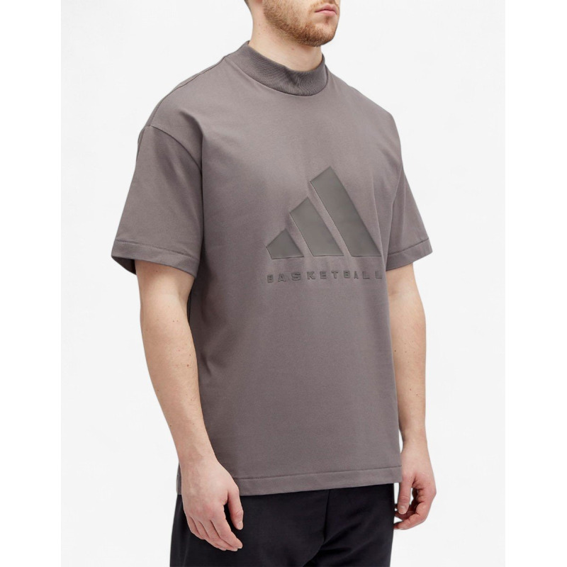 ADIDAS Basketball Tee Brown