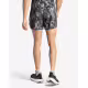 ADIDAS Own the Run 3-Stripes Allover Print Shorts Grey