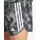 ADIDAS Own the Run 3-Stripes Allover Print Shorts Grey