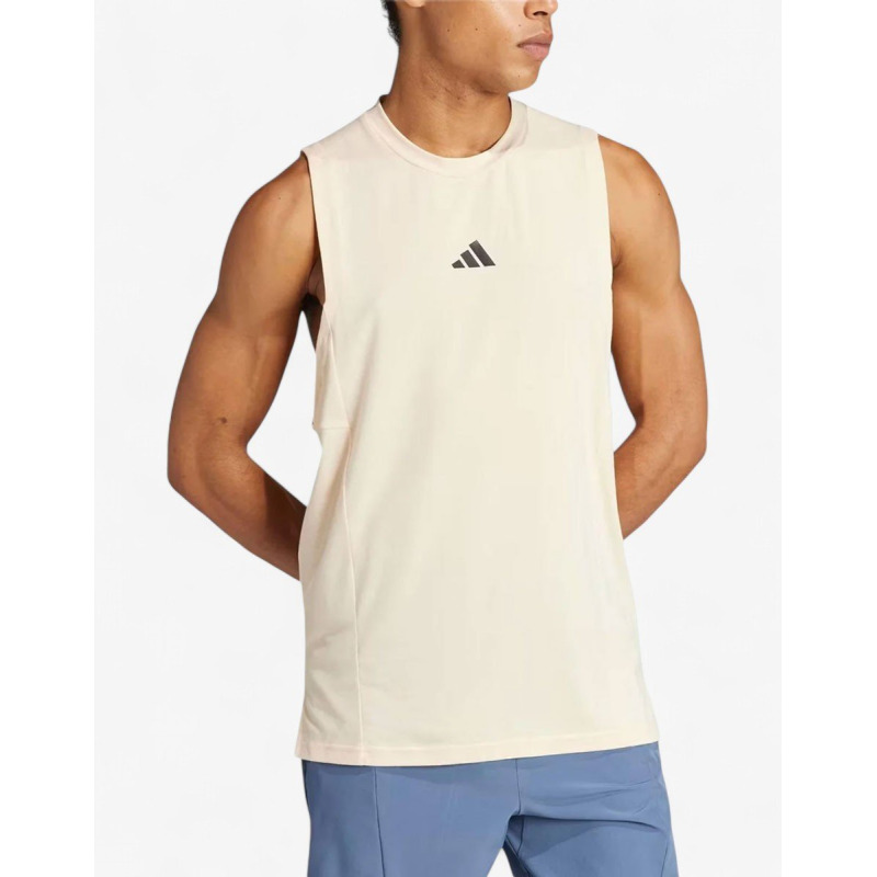 ADIDAS Designed For Training Workout Tank Top Beige