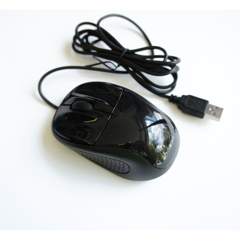 Оптична мишка MC-100, черна, USB, DPI=1000