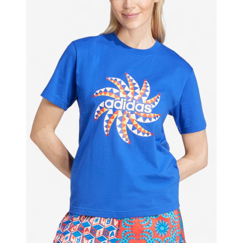ADIDAS x Farm Rio Graphic Tee Blue