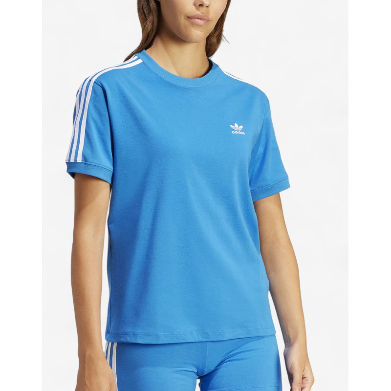 ADIDAS Originals 3-Stripes Regular Fit Tee Blue