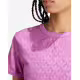 ADIDAS Originals Monogram Lace Crop Tee Purple