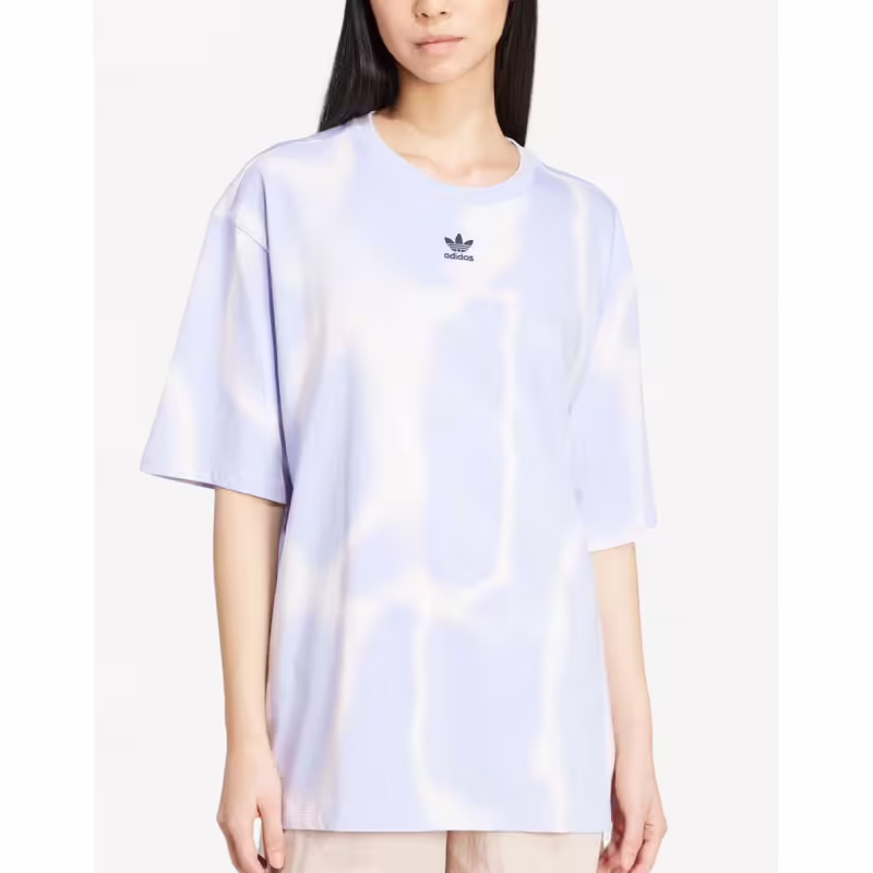 ADIDAS Originals Dye Allover Print Tee Violet