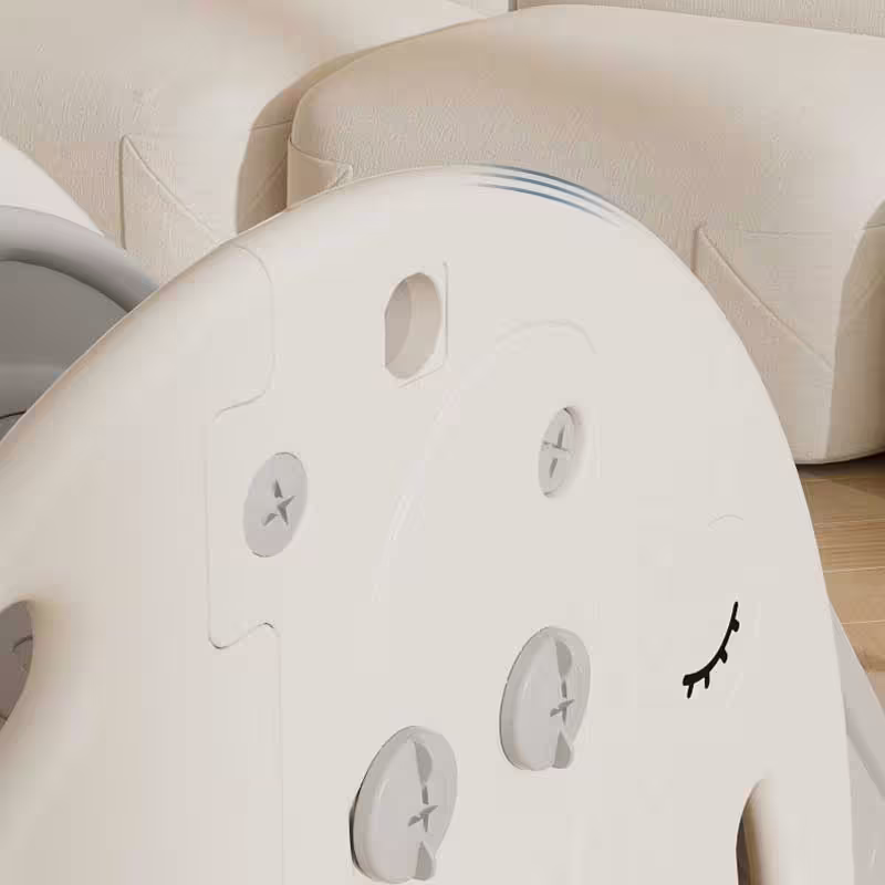 Детска пързалка с баскетболен кош Слонче - сива