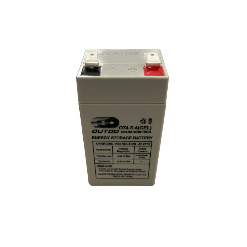 Акумулаторна, оловна батерия за кантар OUTDO, 4VDC, 4,5AH, 48х48х100mm