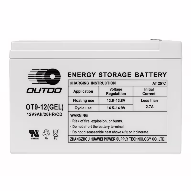 Акумулаторна, оловна батерия OUTDO CD, 12VDC, 9AH, 150х65х95mm