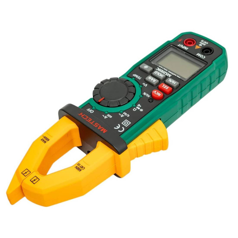 Амперклещи MS2009C, VAC, VDC, AAC, OHM, F, Hz, °C, NCV