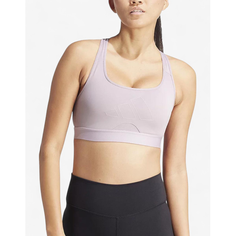ADIDAS Powerreact Medium-Support Training Bra Purple