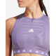 ADIDAS Powerimpact Medium-Support Techfit High-Neck Zip Bra Purple