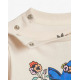 ADIDAS Originals Floral Shorts Tee Set Beige/Multi
