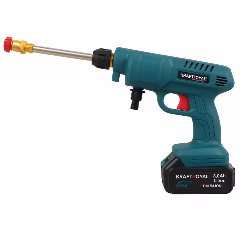 Водоструйка Kraft Royal, акумулаторна, зелена, 36VDC, 8Ah, 30bar, 300W, к-т