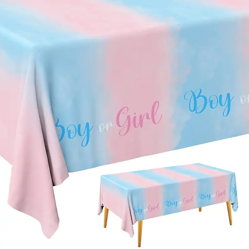 Парти покривка "Момче/момиче (Boy/Girl)", декорация за парти, пол на бебе