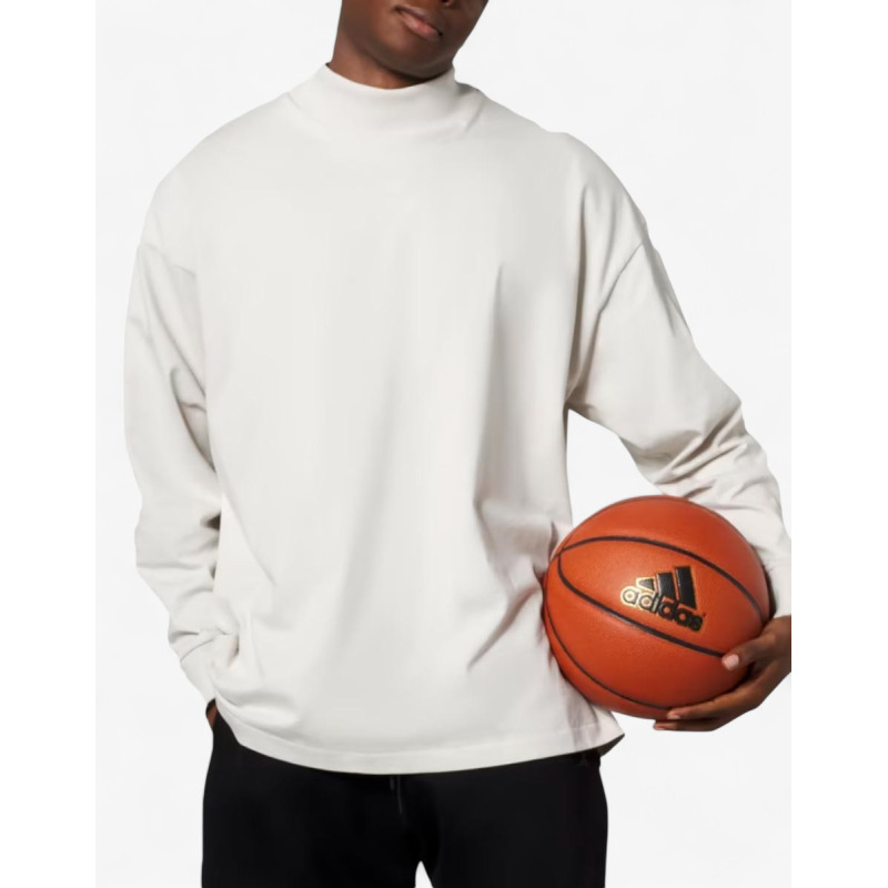 ADIDAS Basketball Sweatshirt Light Grey