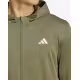 ADIDAS Train Essentials Seasonal Training Full-Zip Hoodie Green