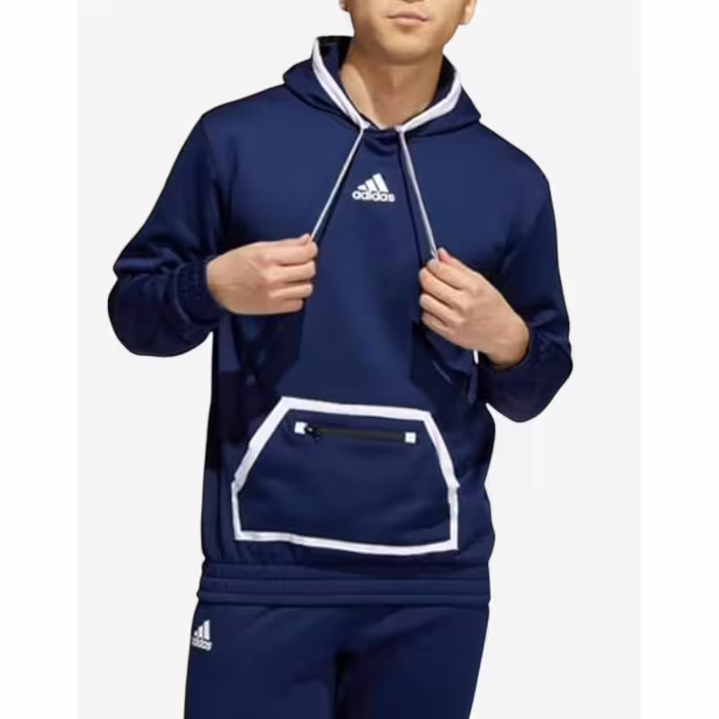 ADIDAS Team Issue Pullover Hoodie Navy
