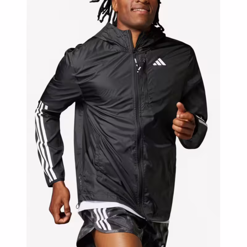 ADIDAS Own The Run 3-Stripes Jacket Black