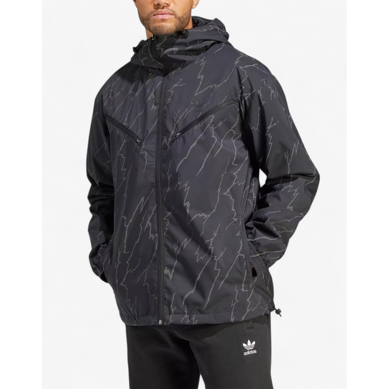 ADIDAS Originals Montreal Allover Print Windbreaker Black