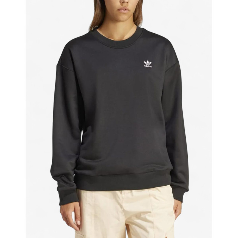 ADIDAS Originals Trefoil Loose Crew Sweatshirt Black