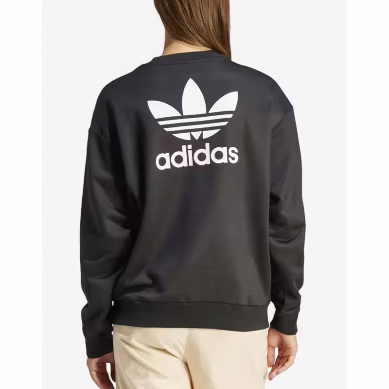 ADIDAS Originals Trefoil Loose Crew Sweatshirt Black