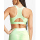 ADIDAS Powerimpact Medium-Support Techfit High-Neck Zip Bra Green