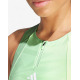 ADIDAS Powerimpact Medium-Support Techfit High-Neck Zip Bra Green