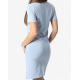 PUMA Essentials Slim Fit Tee Dress Blue