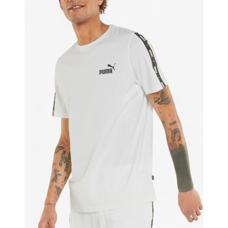 PUMA Essentials+ Tape Tee White