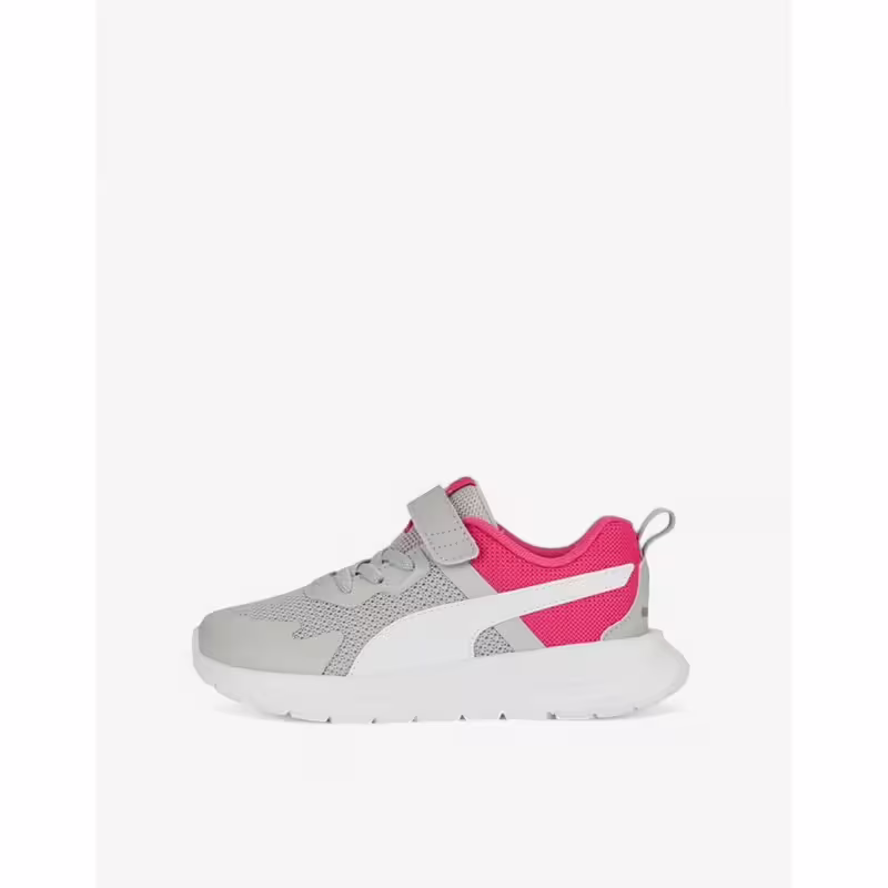 PUMA Evolve Run Mesh Alternative Closure Shoes Grey/Pink Jr