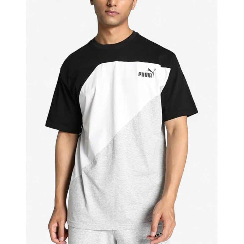 PUMA Power Colorblock Tee Multicolor