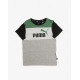 PUMA Essentials+ Colorblock Tee Grey/Green