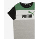 PUMA Essentials+ Colorblock Tee Grey/Green