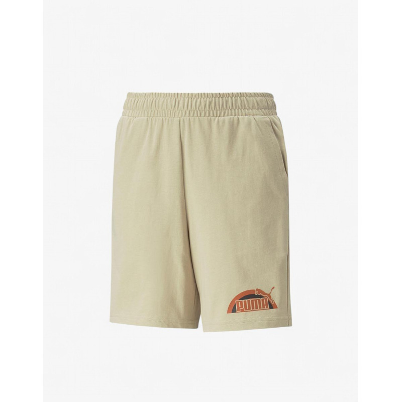 PUMA Essentials+ Street Art Graphic Shorts Beige