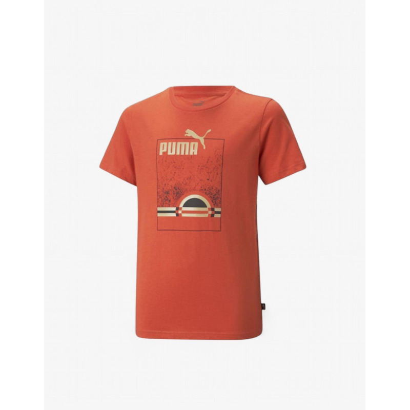 PUMA Essentials+ Street Art Summer Tee Orange