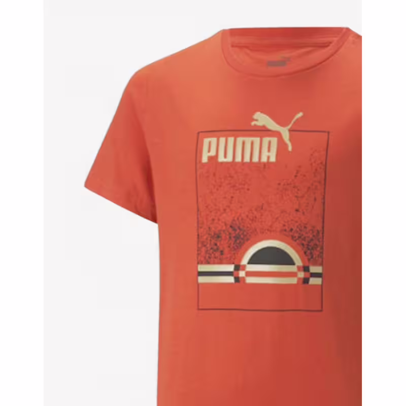 PUMA Essentials+ Street Art Summer Tee Orange