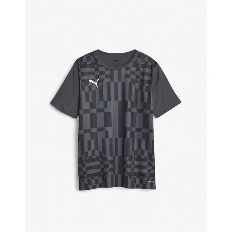 PUMA IndividualRise Graphic Football Tee Dark Grey
