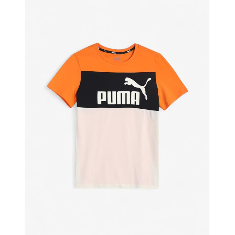 PUMA Essentials+ Colorblock Tee Multicolor