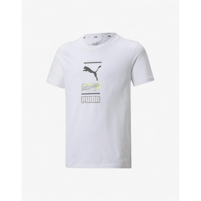 PUMA Alpha Graphic Tee White