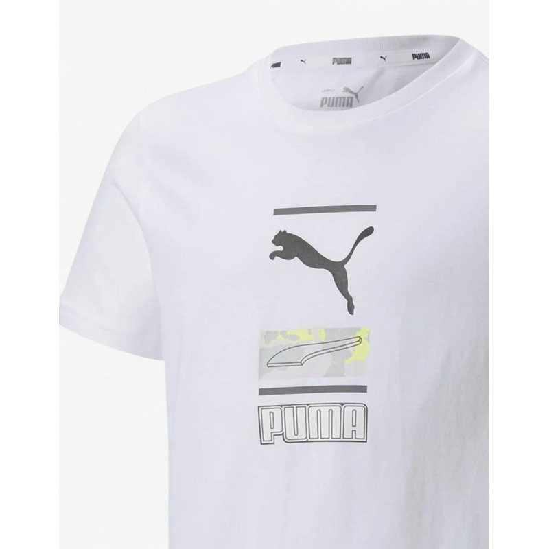 PUMA Alpha Graphic Tee White