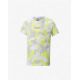 PUMA Alpha All Over Print Tee White/Yellow