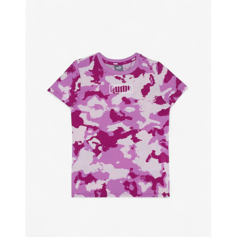 PUMA Alpha All Over Print Tee Pink