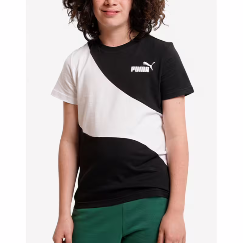 PUMA Power Cat Tee Black/White