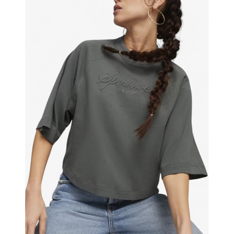 PUMA Classics+ Oversized Tee Grey