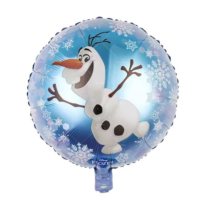 Фолиев балон "Замръзналото кралство (Frozen)" 43 см, кръгъл,  декорация, различни видове